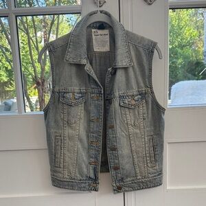 J. Crew Denim Sleeveless Vest